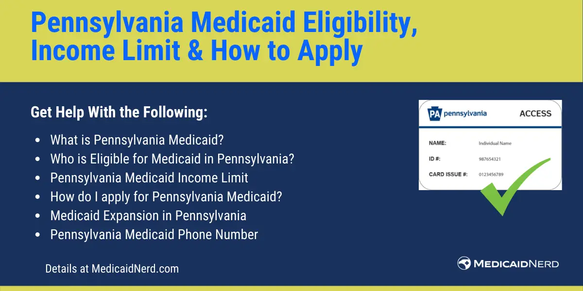 Pennsylvania Medicaid: Eligibility, Income Limit ...
