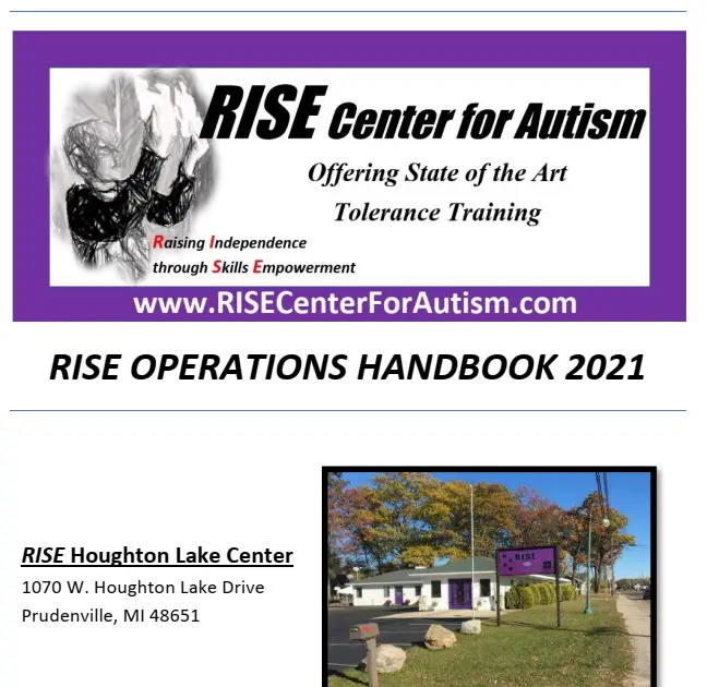 RISE Center for Autism: RISE Handbook