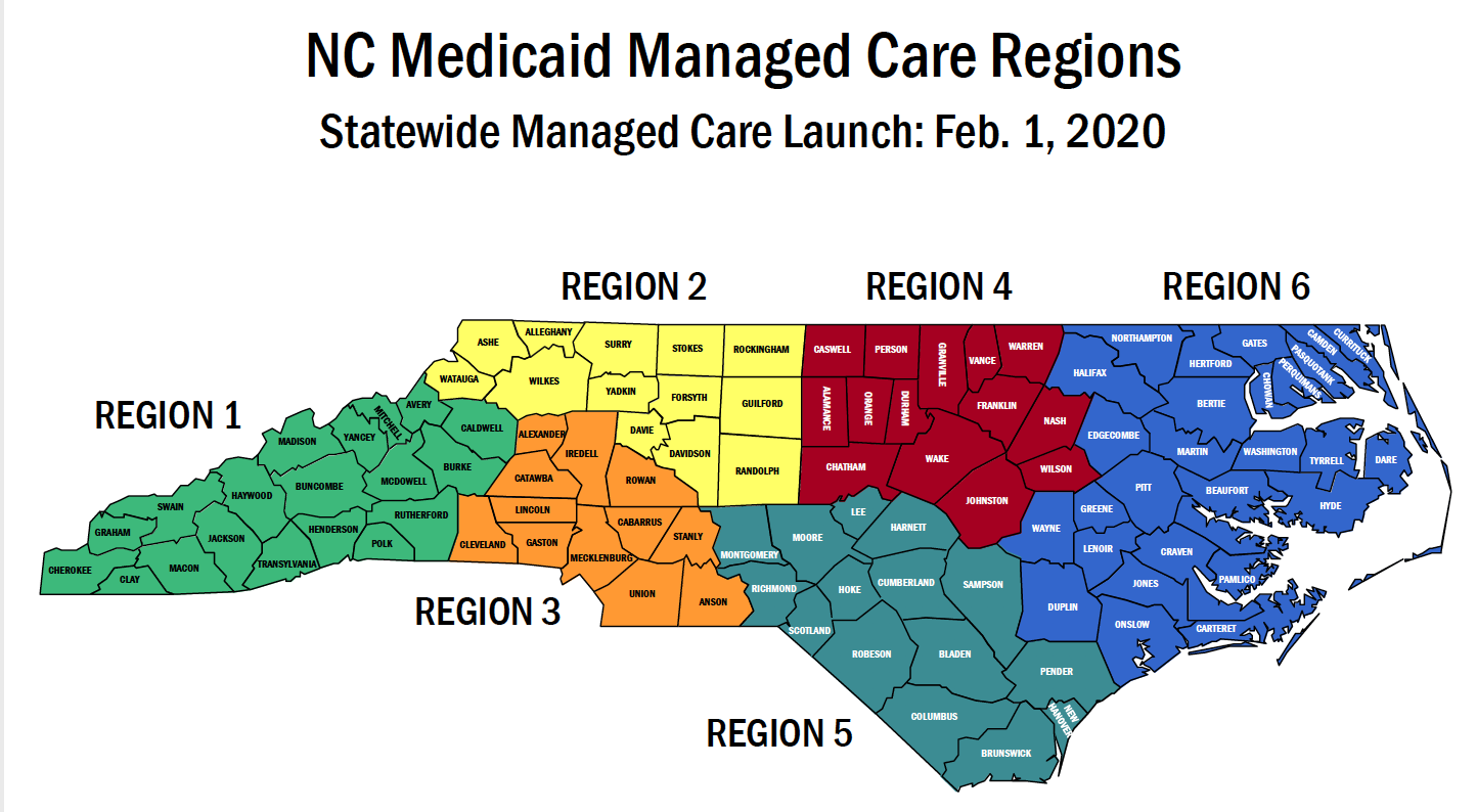 Managed Medicaid in North Carolina Go Live is July 1, 2021