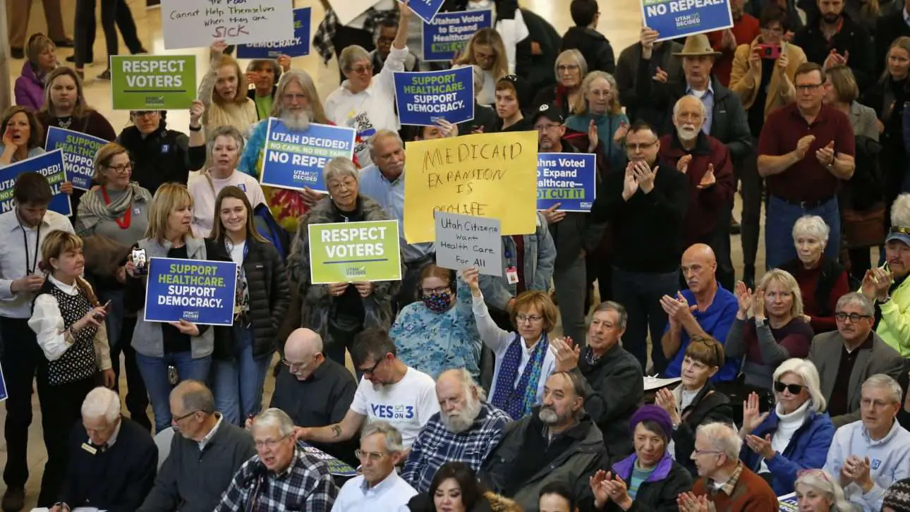 Medicaid supporters rally as Utah Legislature begins ...