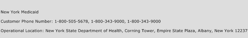 New York Medicaid Customer Service Phone Number