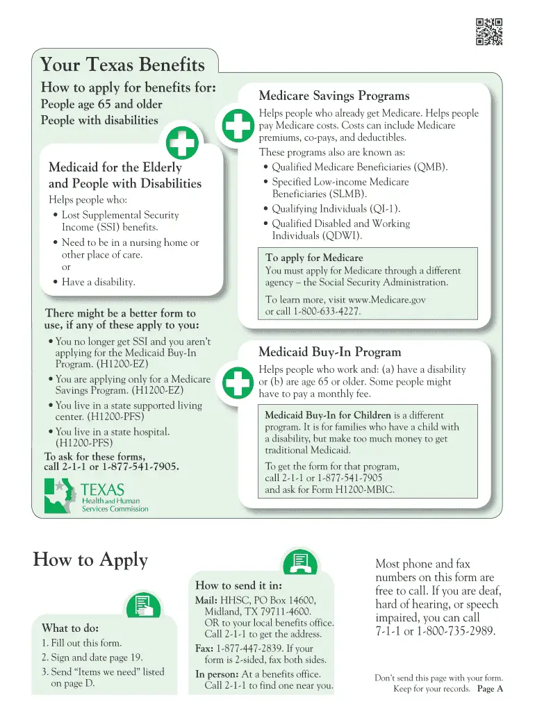 Texas Medicaid Application Pdf 2020