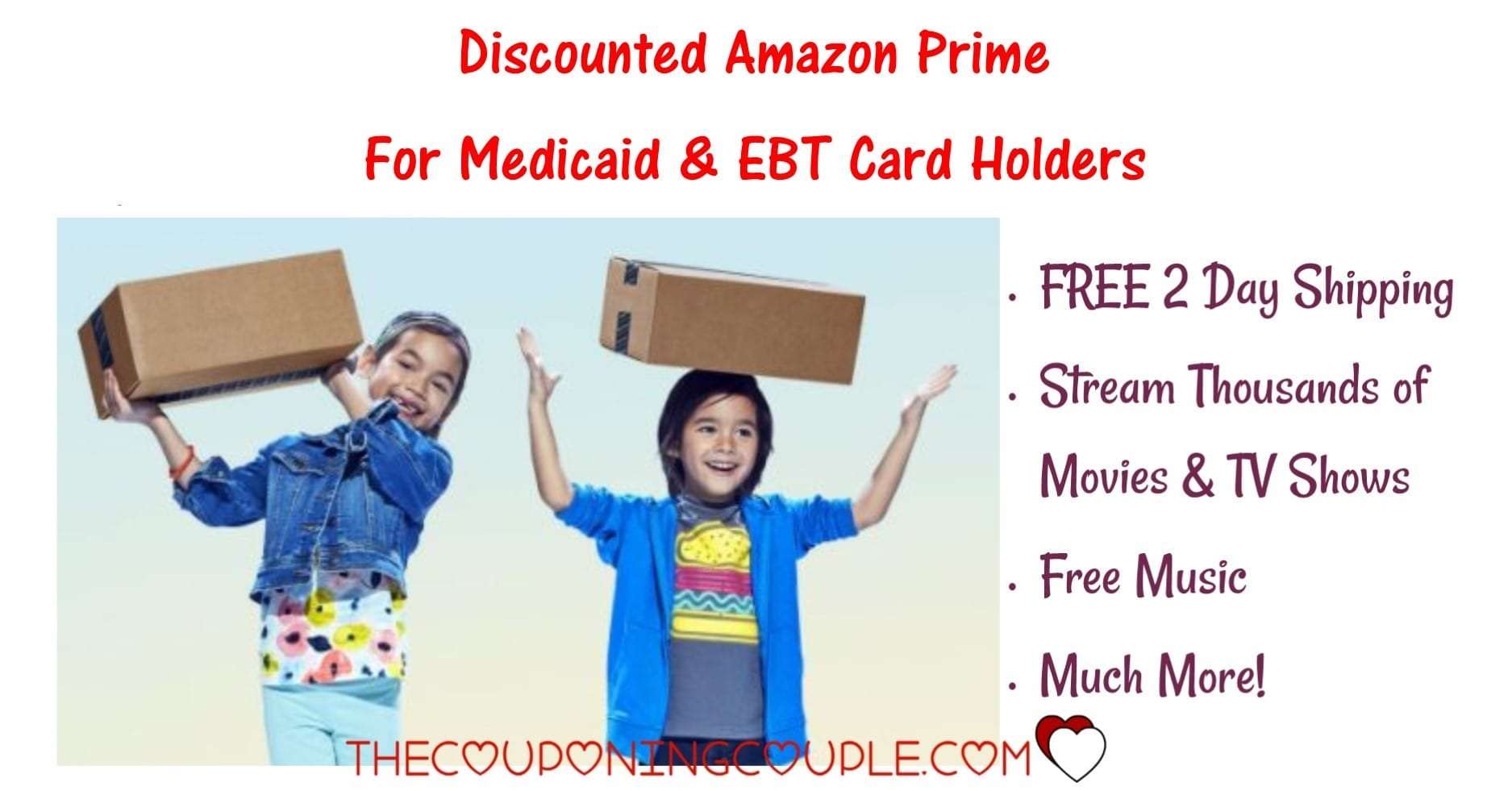 Amazon Prime for EBT Card Holders and Medicaid, $5.99/Month