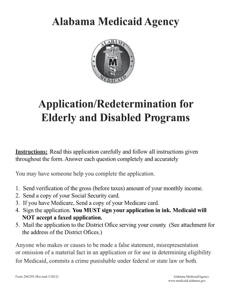 Alabama Medicaid Application Online