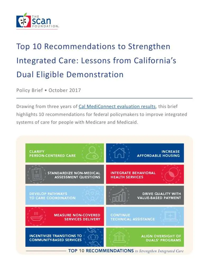 Top 10 Recommendations to Strengthen Integrated Care: Lessons from ...
