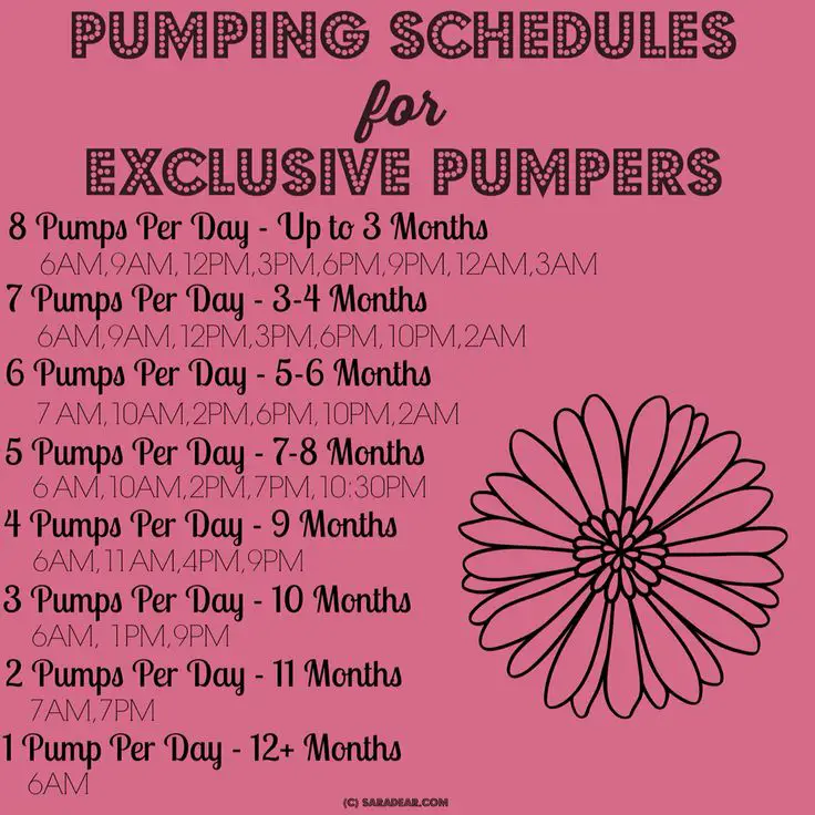 Breast Pump: Breast Pump Schedule