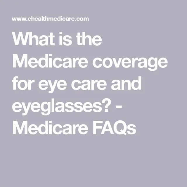 Do Medicare Pay For Eye Exams
