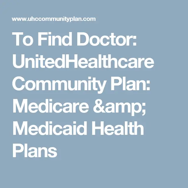 Who Accepts Unitedhealthcare Community Plan