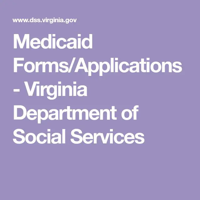 Medicaid Forms/Applications
