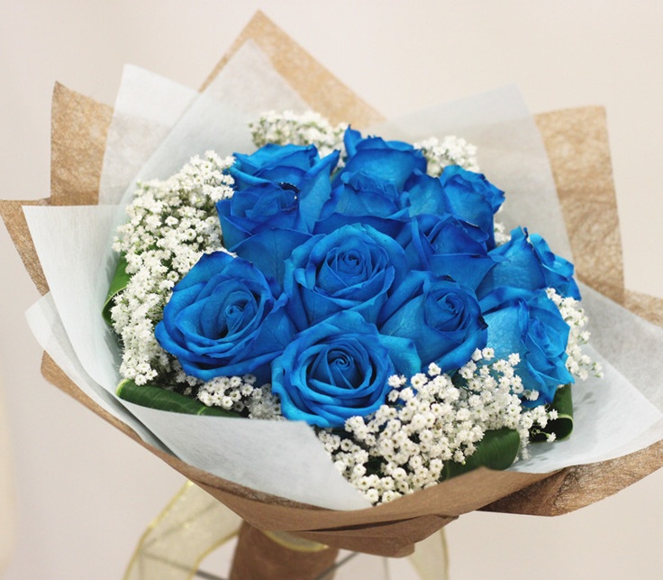 blue roses delivery singapore