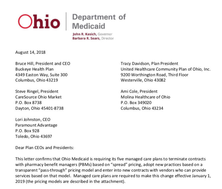 Ohio Medicaid Orders Managed Care Plans To Break Contracts With PBMs ...
